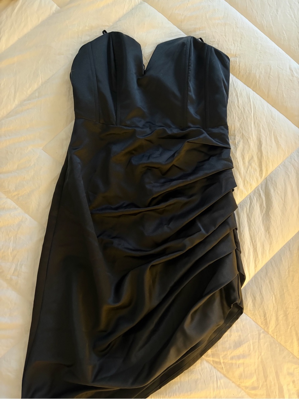 DO+BE Asymmetrical Strapless Dress